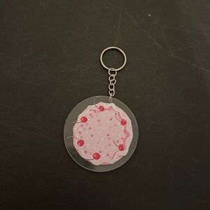 Cherries With Stars Keychain